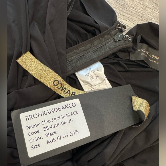 NWT Bronx and Banco black Cleo wrap skirt - Picture 6 of 9